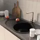 Мойка для кухни Mixline NL-TM16 89x53 см глубина чаши 180 см искусственный камень цвет черный