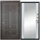 Входная дверь Diva STR МХ-53 205x96см правый цвет Д15 белый софт/венге с зеркалом