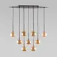 Светильник подвесной Tk lighting Estera A070951 9 ламп 10 м² цвет коричневый