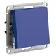 Выключатель встраиваемый Systeme electric AtlasDesign ATN001111 1 клавиша цвет синий 2 шт.