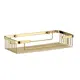 Полка металлическая Wasserkraft K-722BRUSHED GOLD цвет матовое золото