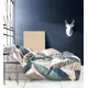 Комплект постельного белья Tango Twill 2-спальный сатин наволочки 70x70 - 2 шт цвет синий/серый/темно-бежевый TPIG2-1886-70