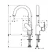 Смеситель для раковины Hansgrohe Vernis Blend 71554000