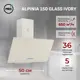 Вытяжка пристенная MBS ALPINIA 150 GLASS IVORY
