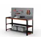 Стол металлический Metalex 201218, максимальная нагрузка 260 кг
