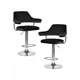 Барный стул Dobrin Charly lm-5019 61x120x54 см велюр цвет черный 2 шт