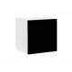 Шкаф Миф 40x40x34.6 см ЛДСП цвет черный глянец/белый