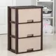 Комод Альтернатива 4967756 3 ящика 30x47.5x71 см пластик цвет бежевый