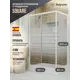 Душевой уголок Belgranio Vesa Br0000064851 прямоугольник с поддоном 120x80см профиль белый эффект стекла структурный
