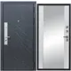 Входная дверь Diva STR МХ-26 205x86см правый цвет Д15 белый софт/гранит лава оникс с зеркалом