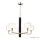 Люстра на штанге Crystal lux Maestro Cu_2290_305 5 ламп 12 м² цвет золото/черный