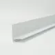 Скрытый микроплинтус алюминий белый муар 2.50x19x2500 мм