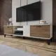 Тумба под телевизор Микон ТВМ-5КТ 170.2x45.7x38.3 см ЛДСП цвет белый/коричневый