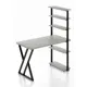 Стол Solarius loft с 5 полками столешница 40 мм 60x145x140 см черные металлические Z-образные ножки сосна цвет платиновый