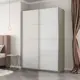 Шкаф-купе Мебельная компания е1 550240 230x140х57 см 8 полок лдсп цвет ясень анкор светлый