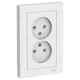 Розетка двойная встраиваемая Systeme electric AtlasDesign ATN001320 цвет лотос 2 шт.