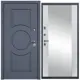 Входная дверь Diva STR МХ-30 205x96см левый цвет Д15 белый софт/серый софт с зеркалом