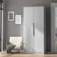 Шкаф распашной Laera Shk22A02B01С03 100x220x52 см МДФ с покрытием цвет меренга