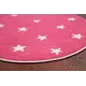 Ковер Agnella Funky Top Starf Pink Ø 133 см полипропилен