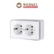 Розетка накладная Werkel Gallant a051590 с заземлением цвет белый