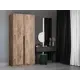 Шкаф распашной Мебельная компания е1 LCK_G_SH_M1_1000_KT 101x220x52.5 см крафт табачный ЛДСП