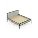 Кровать Solarius Kr140loft-plat-black-full 145 x 90 x 206 см сосна цвет светло-серый