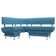 Диван кухонный Лига диванов 123967L Альфа 156 x 77 x 125 см цвет бежевый