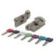 Цилиндровый механизм Punto MaxPro7002Knob70mm (30+10+30) SN никель 7key с вертушкой