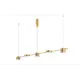 Светильник подвесной светодиодный Crystal Lux Tristan Cu_3691_205 11 м² теплый белый (желтый) свет цвет золото