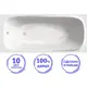 Прямоугольная ванна C-BATH CBQ012001 акрил 170x75см