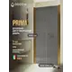 Душевая дверь Doccia GLASS800dv/GRMT/3GOLD 80см эффект стекла матовый распашной