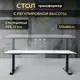Игровой компьютерный стол Luxalto 34466 120x75x80 см hpl-пластик цвет черный, белый мрамор
