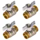 Кран шаровой прямой СТМ CWMMB034K04 DN20 PN40 3/4" НР латунь ручка бабочка