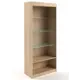 Шкаф-витрина 85x200 см Универсал №160-З без дверей дерево/стекло цвет дуб-сонома