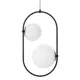Светильник подвесной Lumina Deco Panari Ldp 1210-2 bk 2 лампы 6 м² цвет белый