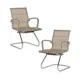 Комплект офисных кресел 2 шт Dobrin Cody Mesh 53.5x88x60 см ткань цвет бежевый
