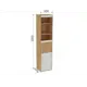 Стеллаж для книг Логика узкий СК1 500x400x2200 дуб бунратти/белый