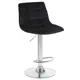 Барный стул Dobrin Tailor lm-5017 47x113x49 см велюр цвет черный 2 шт