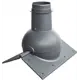 Элемент коньковый Krovent Pipe-Cone 370x320x190мм серый