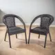 Кресло садовое Aiko Deco 60 см x 70 см x 79 см искусственный ротанг серый/серебристый 2 шт
