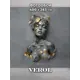 Фотообои флизелиновые Verol Девушка, темный барельеф с золотом 409-ФФО-05968, 400x283 см