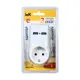 Адаптер Iek 1 розетка с заземлением 2 USB 2.1 A цвет белый