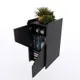 Тумба офисная Stalkermebel Mini 31x42x64 см ЛДСП цвет черный матовый