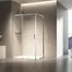 Душевой уголок Vincea Slim 8mm VSR-6SL9013CL прямоугольный 90x130см хромированный профиль эффект стекла прозрачное закаленное стекло