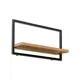 Полка Ironweld 61x20 см ЛДСП цвет чёрный муар