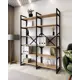 Стеллаж с полками Лофт A1 home 6 полок 134x180x34 см металл цвет дуб сонома