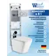 Комплект инсталляция с унитазом Weltwasser AG350ST35 цвет белый