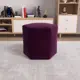 Пуф велюр Salon Tron Neo puf_neo_09, 39x40 см, фиолетовый