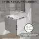 Подвесная тумба под раковину в ванную 1Marka MIX У76462 80 см 2 ящика нажимной механизм цвет чикаго светло-серый