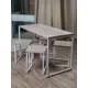 Стол прямоугольный Diko loft 90x60 см лдсп цвет ясень шимо светлый